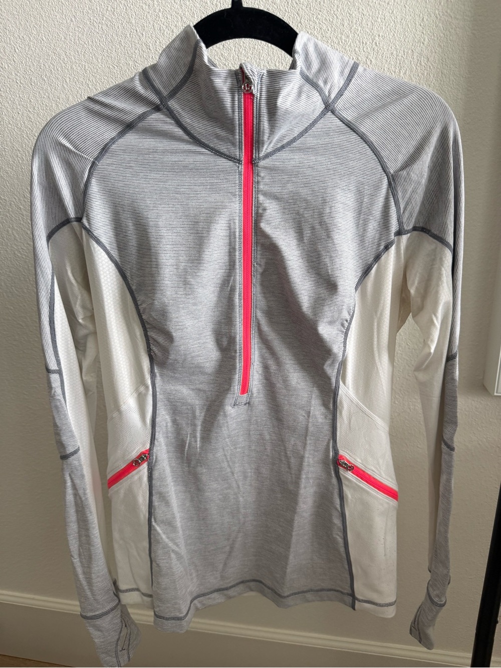 Lululemon Striped Half-Zip Running Top